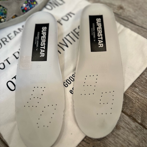 Golden Goose Multicolor tye dye and Crystal Superstars size 37 - Picture 8 of 12